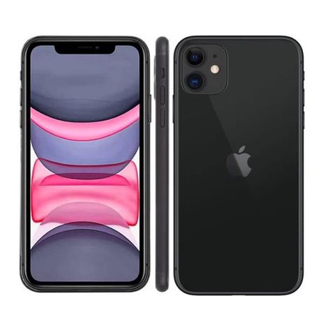 iPhone 11 med 64 GB, iPhone XR med 256GB, iPhone 8 med 64 GB og en Apple Mus