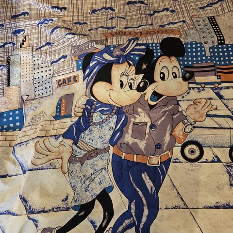 Retro disney stoff/duk/laken