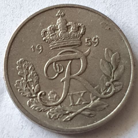 10 øre 1959 Danmark