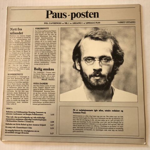 OLE PAUS / PAUS-POSTEN - VINYL LP