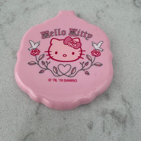 Hello Kitty sminkespeil - lite speil - lommespeil, rosa