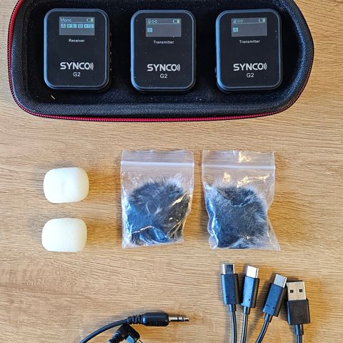 Synco G2 (A2) 2 stk. mikrofoner + 1 stk. mottaker.