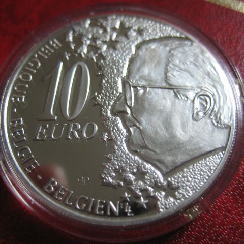 10 Euro Belgia 2002 Sølv unc