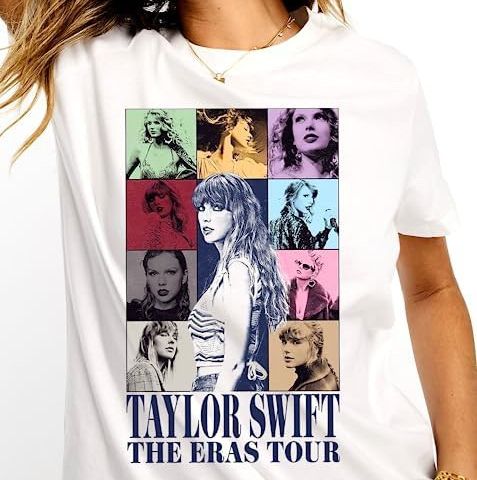 Taylor Swift The Eras Tour T-skjorte str. L (ny)