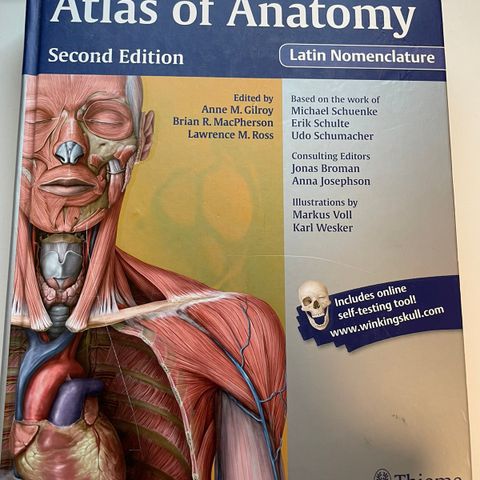 Atlas of anatomy, latin nomenclature