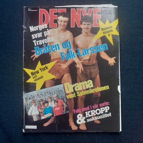 DET NYE. NR. 3. 1984. UNGDOMSMAGASIN. POP. ROCK.