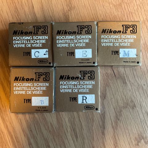 NIKON F3 focus screens