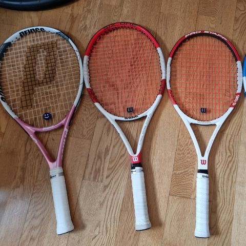 Tennis racketer Wilson Pro Staff 95S +  Prince Maria Lite + Wilson six one BLX