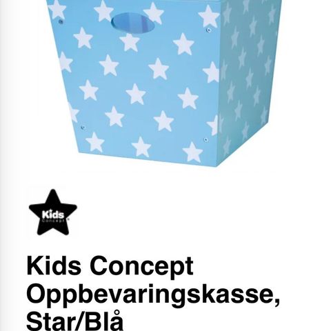Kids Consept oppbevaringskasser star/blå