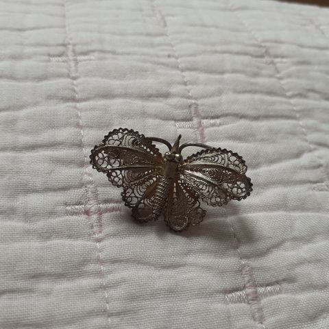 Vintage smykke - sommerfugl