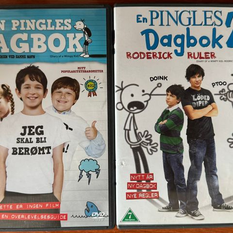 En Pingles Dagbok 1 & 2 DVD-er