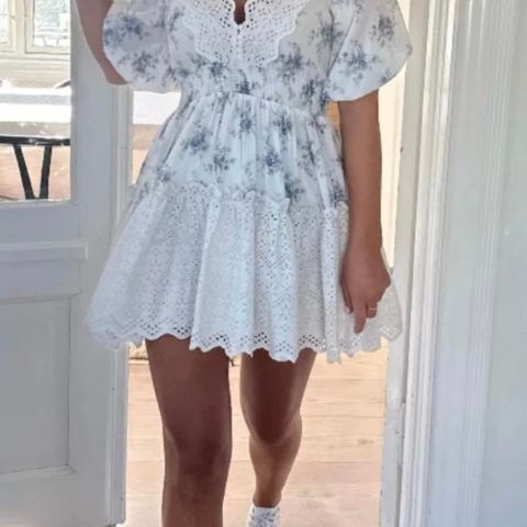 ByTiMo Cotton Slub Embroidery Dress Rosa