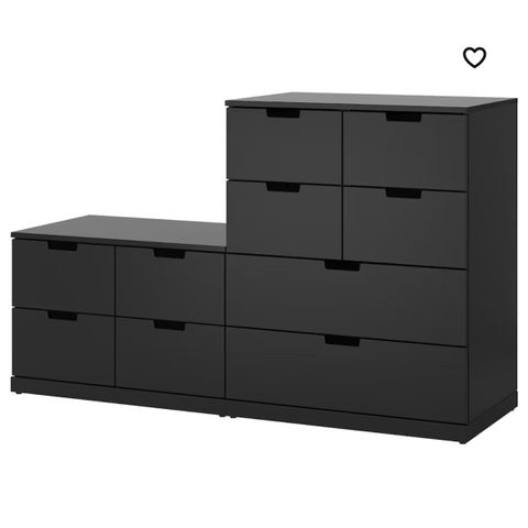 Nordli kommode med 10 skuffer