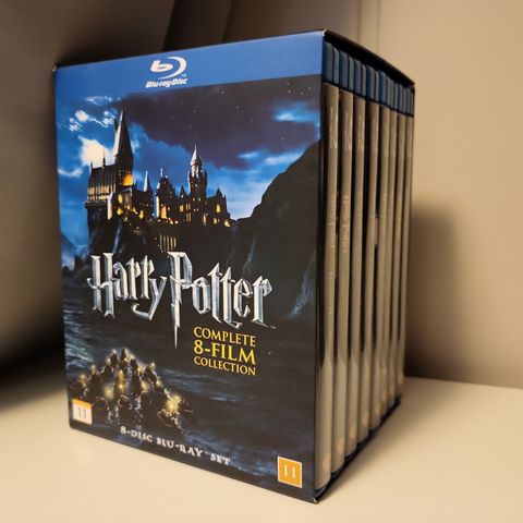 Harry Potter: Samleboks med film 1-8 blu-ray