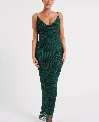 Mesh maxi dress