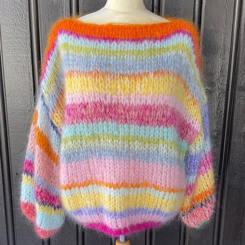 Bennie mohair Sweater fra Knitteriet, oversized fasong.