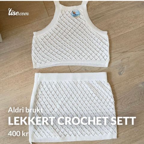 Lekkert crochet sett