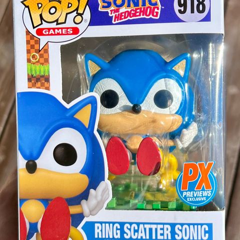 Funko Pop! Ring Scatter Sonic | Sonic The Hedgehog (918) Excl. to Previews