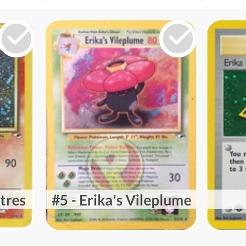 PSA 9 1st Edition  Blaines Moltres, Erikas Vileplume & Erika Trainer GYM HEROES