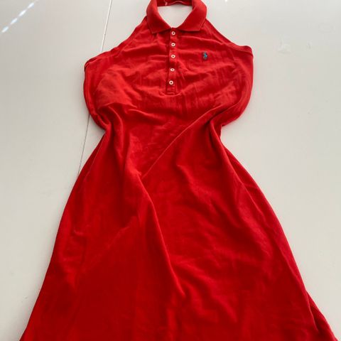 Vintage Ralph Lauren Polo Halterneck kjole (L)