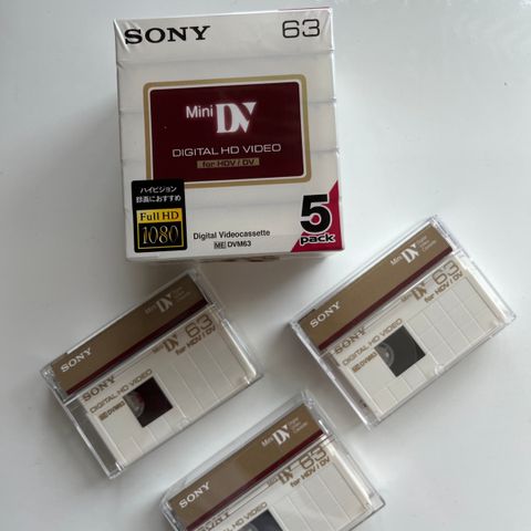 miniDV kassetter SONY DIGITAL HD VIDEO