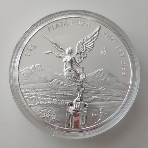 Sølv mynt Plata Pura 1 kg , 2021 ley .999