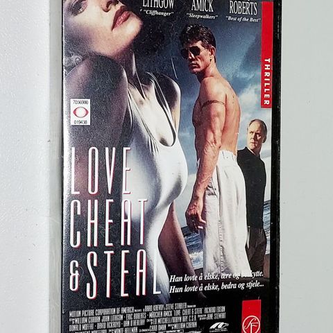 VHS SMALL BOX.LOVE CHEAT & STEAL.