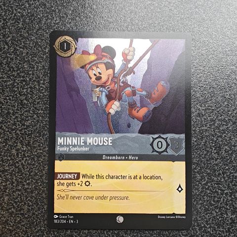 Minnie Mouse - Funky Spelunker Foil (183/204) Into the Inklands - Lorcana