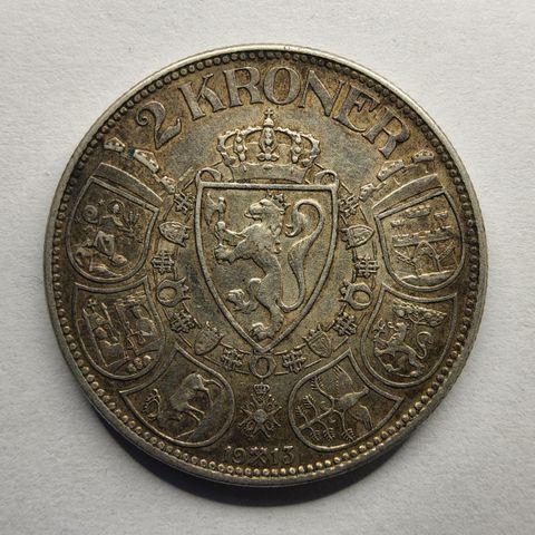 2 Kroner 1913 Haakon VII Kv. 1+/01