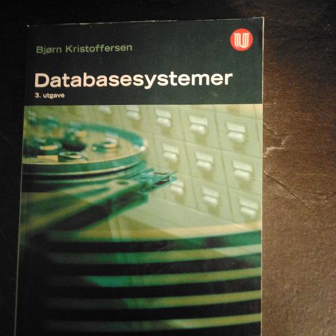 Databasesystemer, pensum