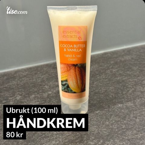 Håndkrem 100 ml (ubrukt)