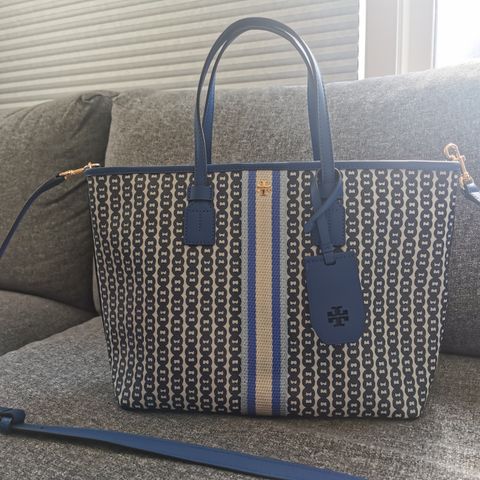 Gemini Link canvas small tote fra Tory Burch