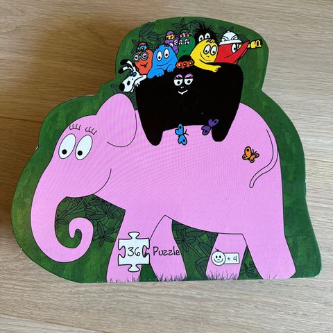 Barbapapa på safari puslespill for +4 år