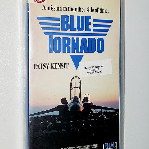 VHS SMALL BOX.BLUE TORNADO.