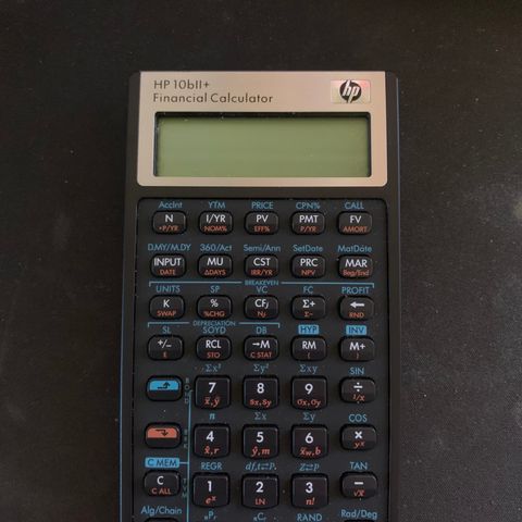 hp 10bii+ finanskalkulator