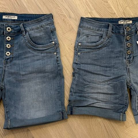 Shorts fra Jewelly, baggy jeans i str. 36