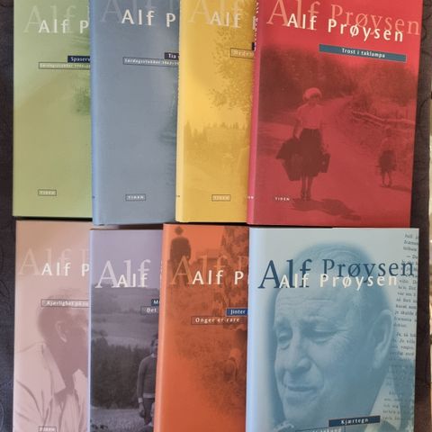 Alf Prøysens samlede verker, 8 bind🌺