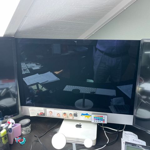 iMac 27’’ m/ 2stk monitorer 32’’ Philips