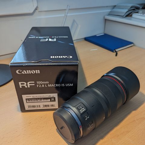 Canon RF 100mm F2.8L MACRO IS USM NY PRIS!