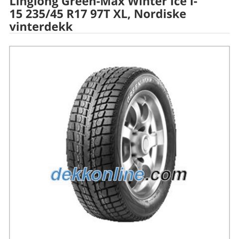 Green-Max Winter Ice I-15 235/45 R17 97T XL, Nordiske vinterdekk