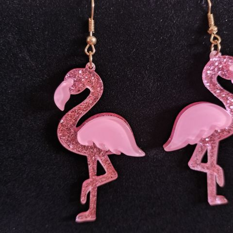 Flamingo øredobber
