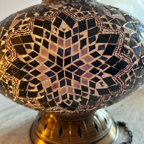 Tyrkisk mosaikk lampe