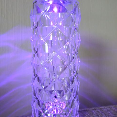 Rose diamant oppladbar lampe