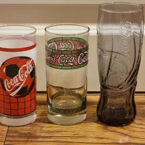 3 stk. Coca-Cola glass