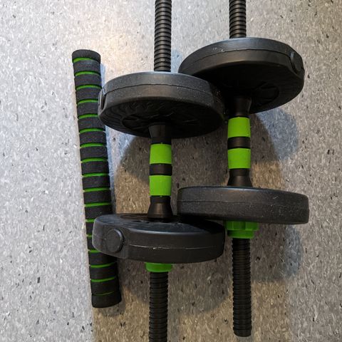 Gym Bench and Dumbbells Set