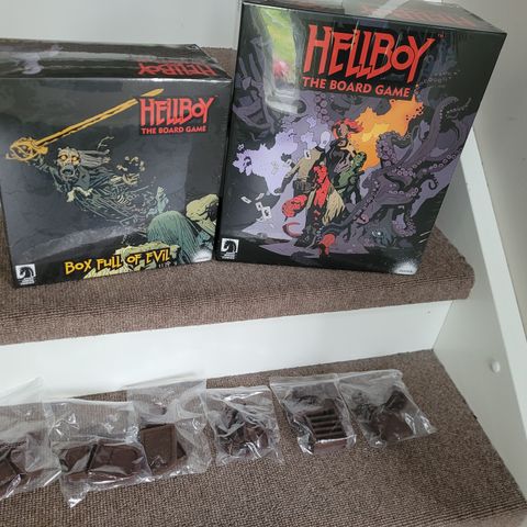 Hellboy - the board game (2018). Med ekstra. Kickstarter. Lillehammer.