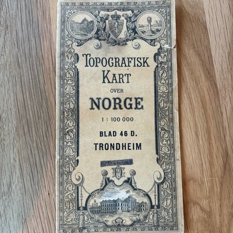 Topografisk Kart over Norge - Blad 46 D Trondheim