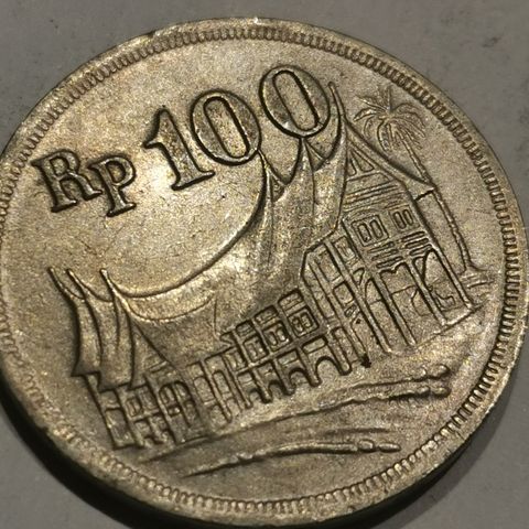 Indonesia 100 ruphiah 1973