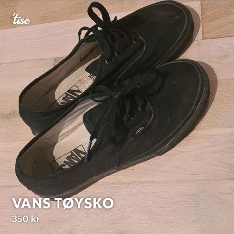 Vans tøysko i 38