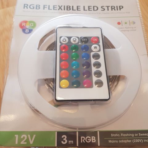 RGB fleksibel ledlist 3 m